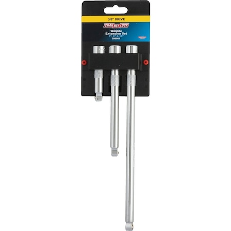 Channellock 3/8 In. Drive Wobble Extension Set, 3-Piece 350961